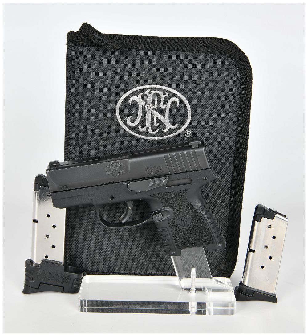 Lot 270: FN Model 503 Semi-Automatic Pistol, 9x19mm, with Case and Two Magazines, circa 2020