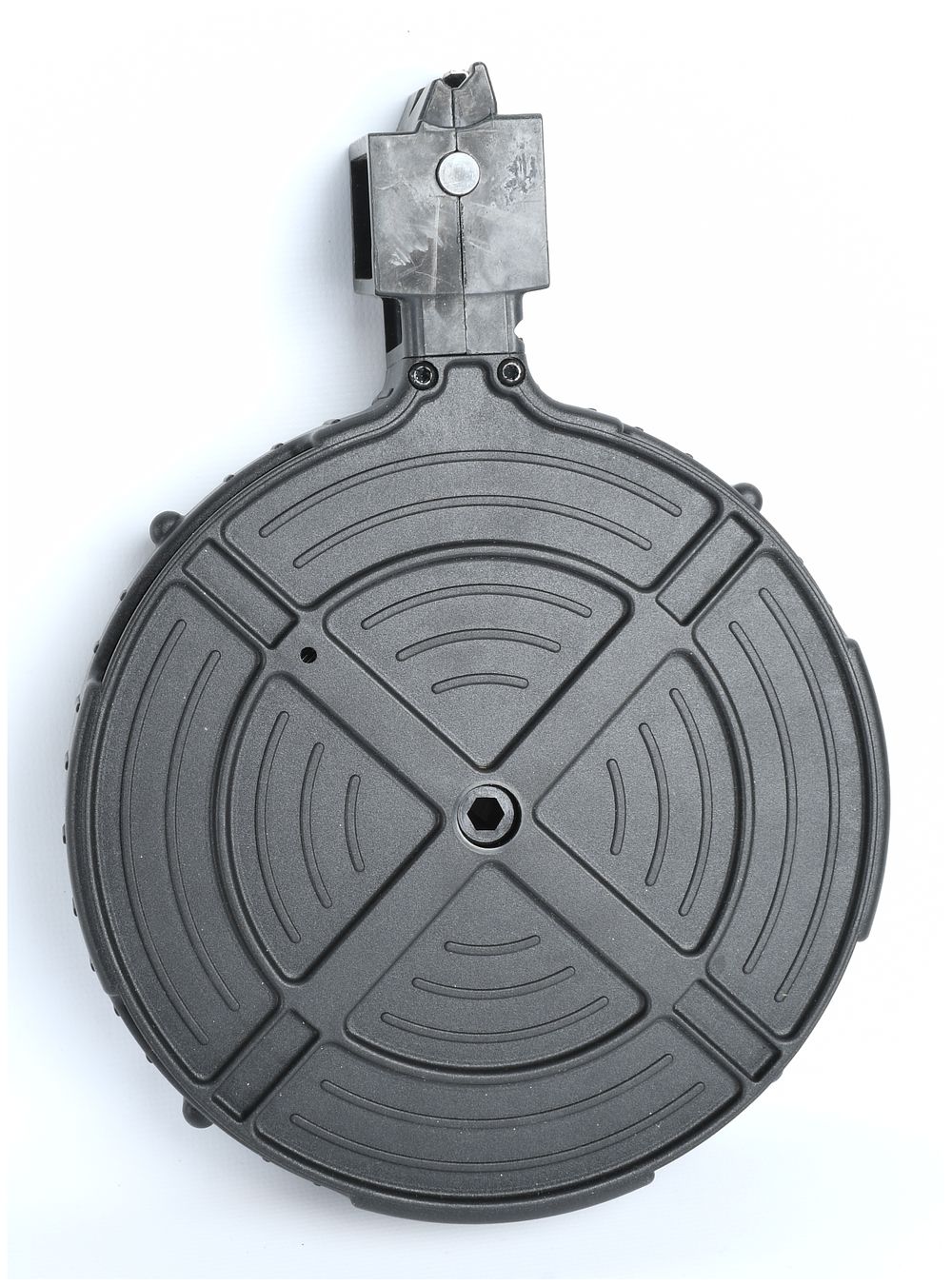 Lot 281: German Sport Guns (GSG) 110-Round Rotary Drum Magazine, Fits Ruger 10/22, circa 2010-Present
