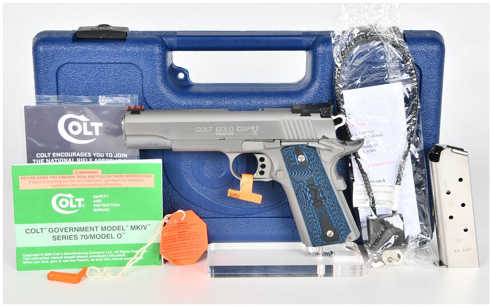 Lot 294: Colt Gold Cup Trophy .45 ACP Semi-Automatic Pistol, Model 05070GCL, Stainless Steel, Modern