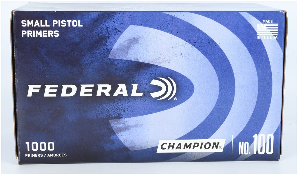 Lot 301: 1000 Federal Champion No. 100 Small Pistol Primers