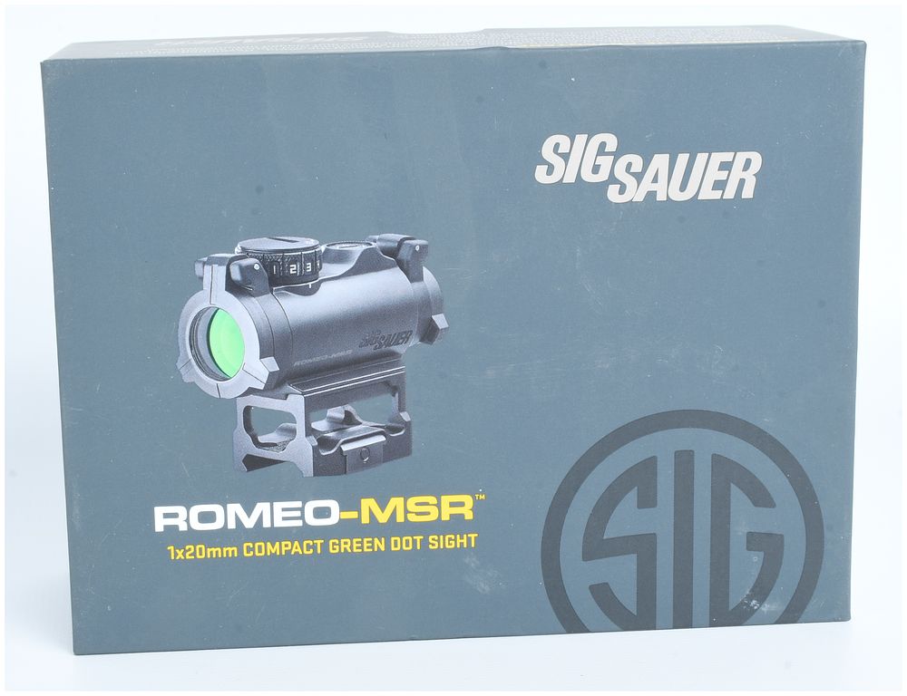 Lot 314: Sig Sauer Romeo-MSR 1x20mm Compact Green Dot Sight