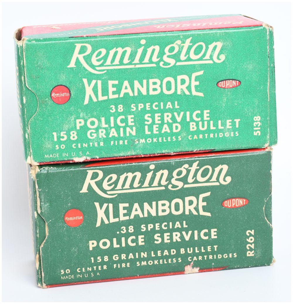 Lot 322: 100 Rounds of Remington Kleanbore .38 Special Police Service Ammunition