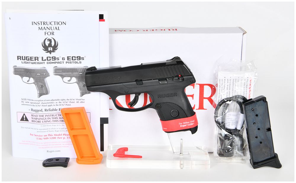 Lot 330: Ruger LC9s Striker-Fired 9mm Luger Semi-Automatic Pistol with Original Box, c. 2020