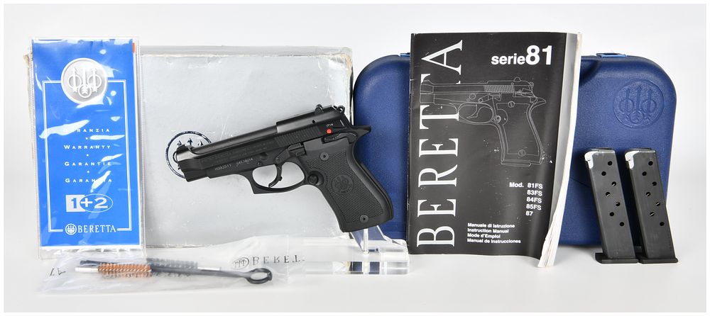 Lot 408: Beretta Model 85 FS Cheetah Semi-Automatic Pistol with Original Box and Two Magazines, c. 2014