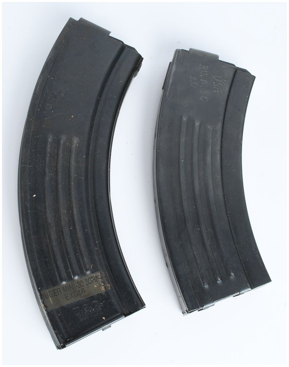 Lot 427: A Pair of U.S.A. Magazines Steel Magazines for Ruger Mini-30