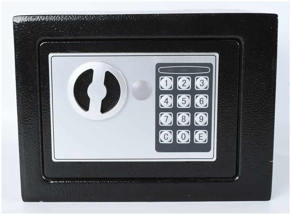 Lot 533: Electronic Digital Security Safe Box with Keypad and Keys