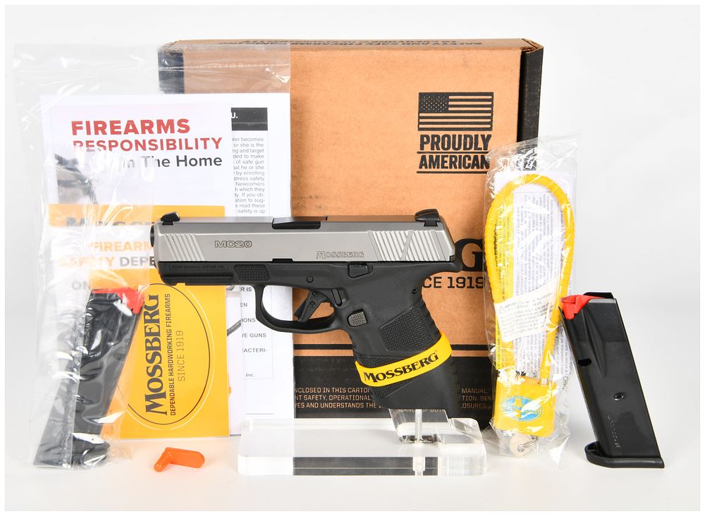 Lot 558: Mossberg MC2c Semi-Automatic 9mm Luger Pistol with Two Magazines and Original Box, 2022
