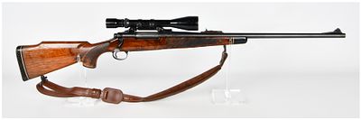 Remington Model 700 Bolt-Action Rifle 7MM MAG with Bausch & Lomb Balvar 8 Scope, Circa 1960s-1970s. 