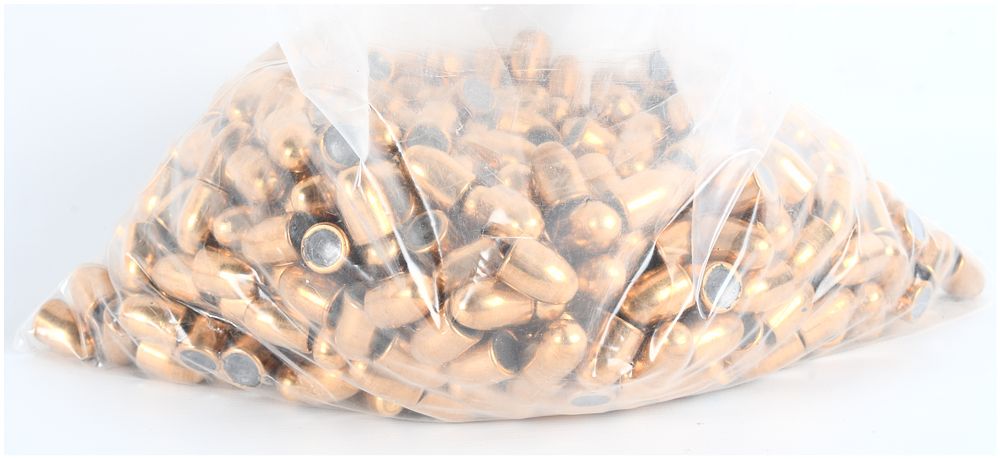 Lot 1033: Unbranded .45 Caliber 230 Grain FMJ Round Nose Bullet Projectiles, Lot of 500, Modern
