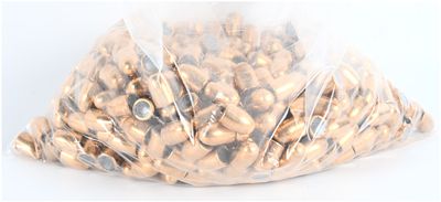 Unbranded .45 Caliber 230 Grain FMJ Round Nose Bullet Projectiles, Lot of 500, Modern. This lot 