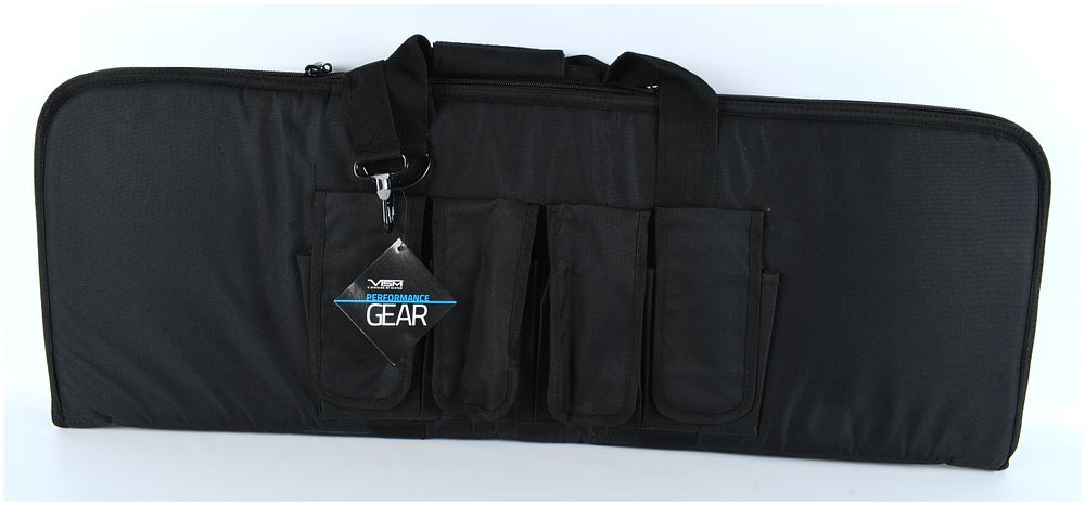 Lot 1067: VISM / NcSTAR Performance Gear Padded Black Tactical Carbine Rifle Case, Contemporary