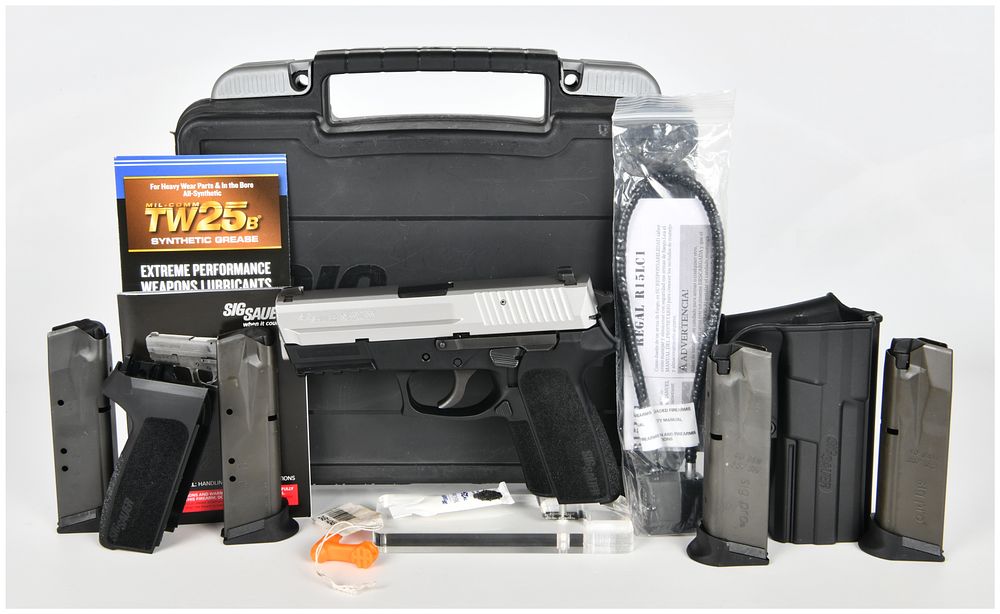 Lot 1071: SIG Sauer Model SP2022 Two-Tone Semi-Automatic Pistol with Four Magazines, 2014