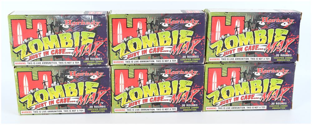 Lot 1075: Hornady ZOMBIE MAX .223 REM 55 Grain Z-MAX Ammunition Lot (120 Rounds)