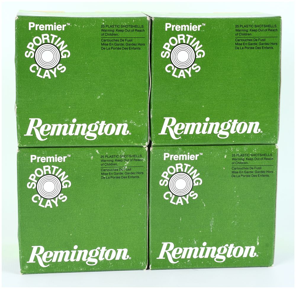 Lot 1078: Remington Premier Sporting Clays 28 Gauge Target Load Shotshells, 100 Rounds, Circa 1990s-2000s