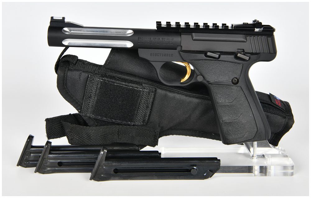 Lot 1107: Browning Buck Mark Semi-Automatic Pistol .22 LR Target Model, Circa 2018