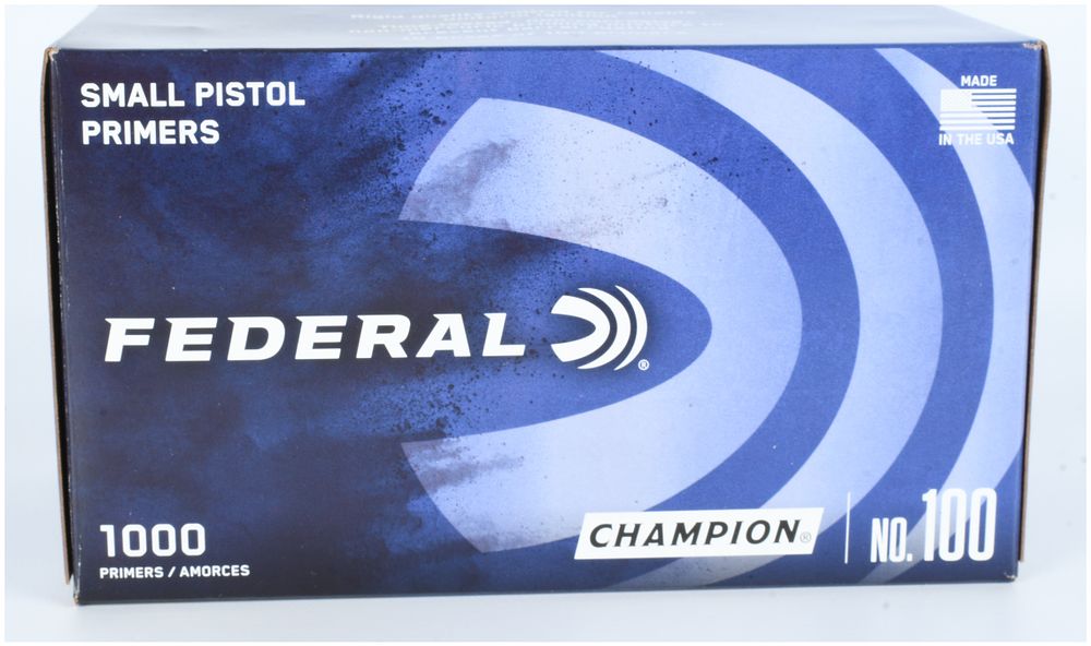 Lot 1120: Federal Champion Small Pistol Primers No. 100