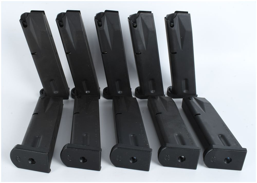 Lot 1126: A Set of 10 Beretta 92FS 9mm Handgun Magazines