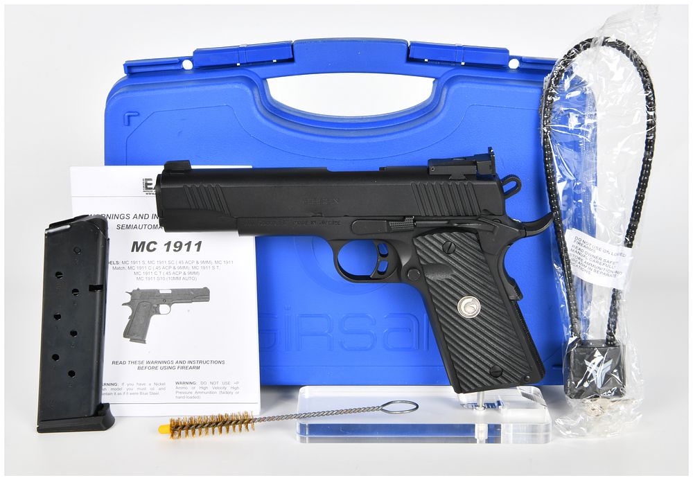 Lot 1143: Girsan EAA MC 1911 Match Semiautomatic Pistol, .45 ACP, Adjustable Sights, c. 2022