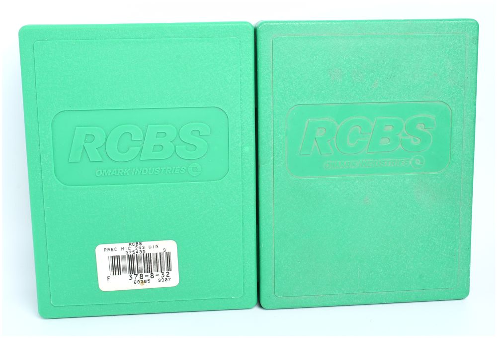 Lot 1154: RCBS Omark Industries .243 WIN Reloading Die Set and Precision Mic Kit, Late 1970s-1990