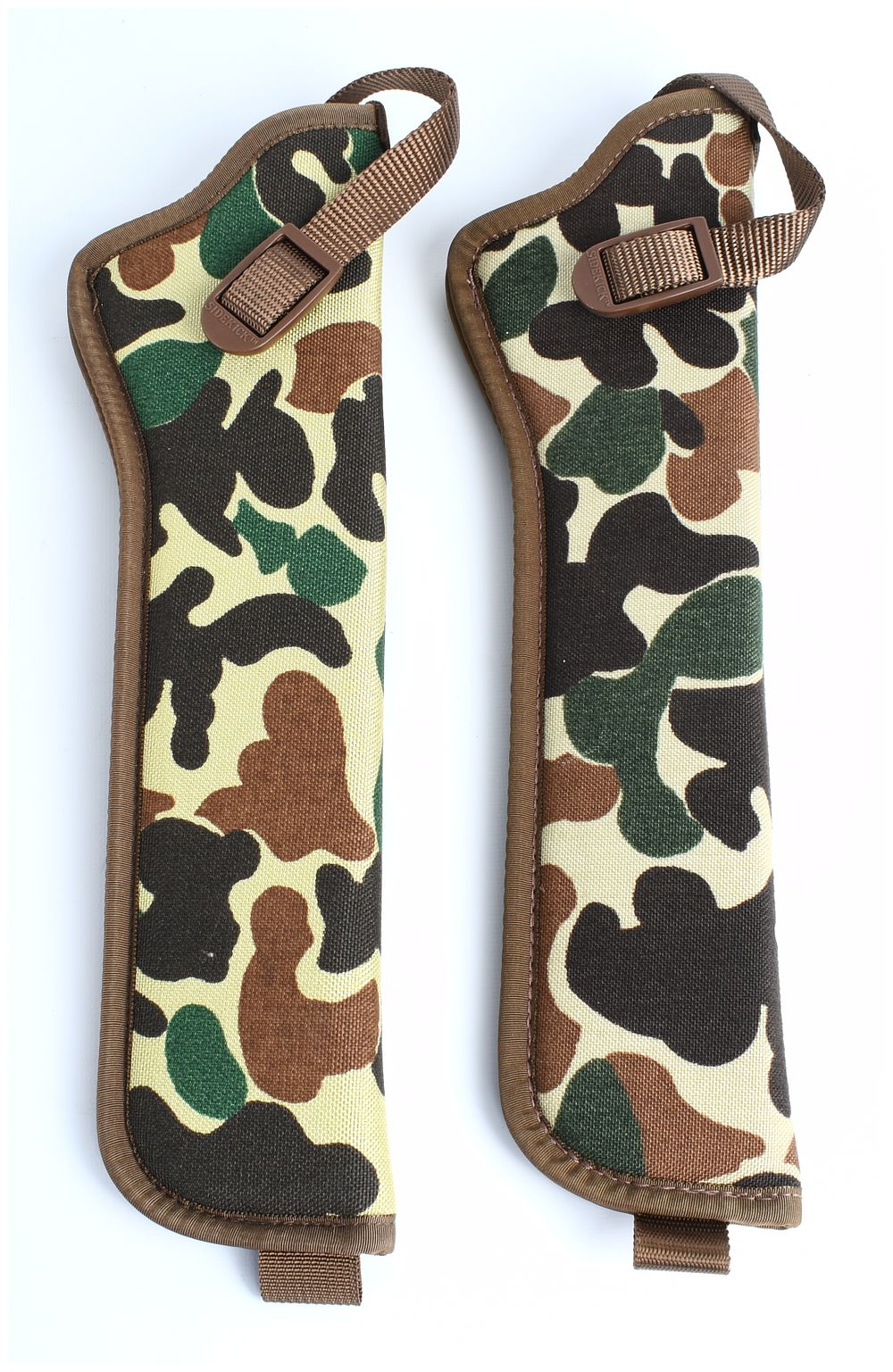 Lot 1207: Uncle Mike's Sidekick Vintage Camouflage Bandolier/Hip Holster Sleeves, Size 11 (Lot of 2)