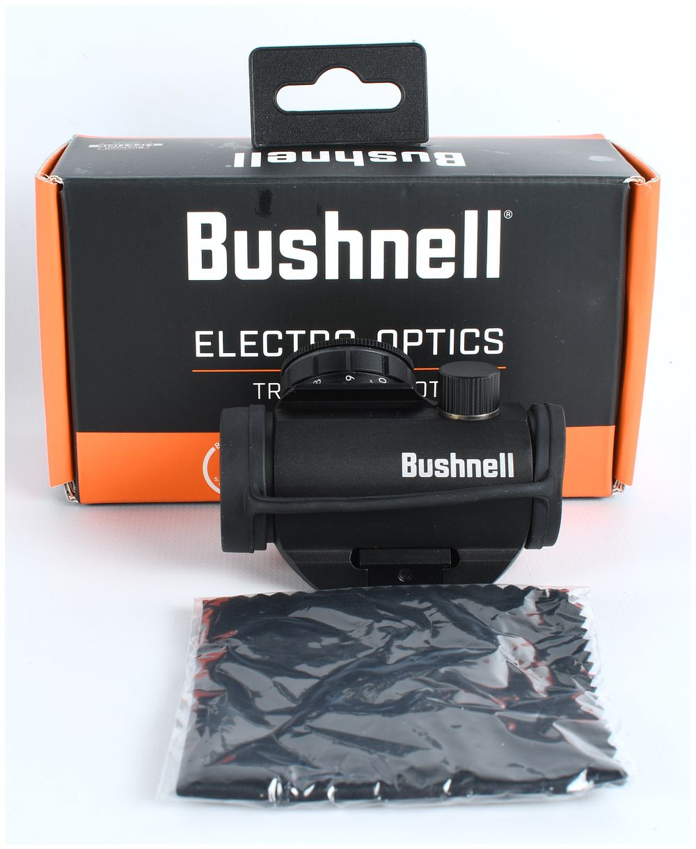 Lot 1211: Bushnell Trophy TRS-25 Red Dot Sight with 3 MOA Reticle and Original Packaging, c. 2015-Present