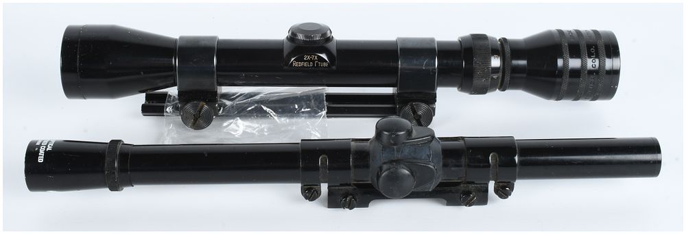 Lot 1223: Two Vintage Rifle Scopes, Redfield and Glenfield