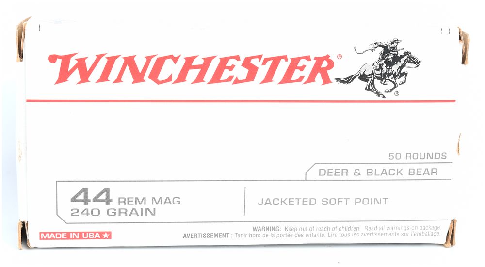 Lot 1228: Winchester White Box .44 Remington Magnum 240 Grain Ammunition, Factory Sealed Box