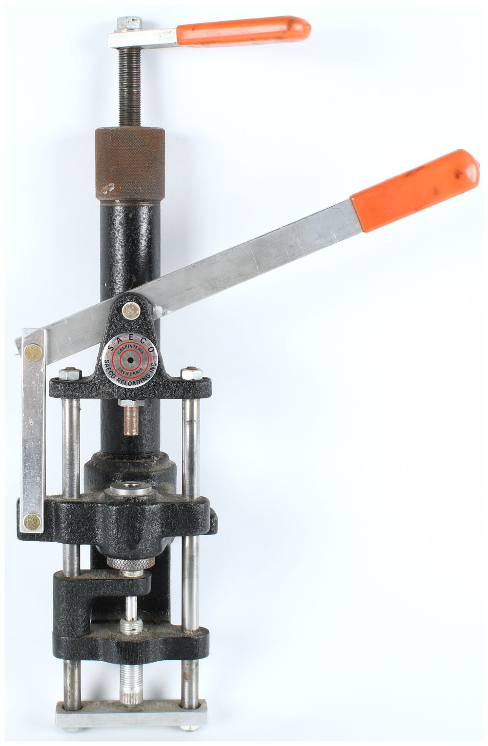 Lot 1229: SAECO Reloading Inc. Heavy Duty Bullet Lubri-Sizer Press Vintage Hand Loading Tool
