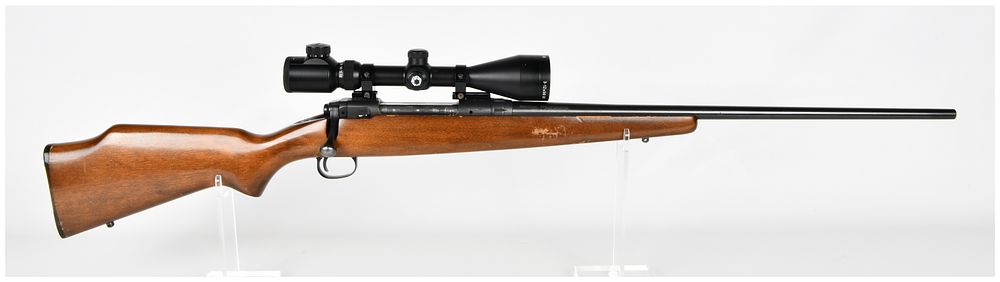 Lot 1272: Savage Model 110E Bolt Action Rifle, Caliber 7mm Rem Mag, Mounted BARSKA Scope