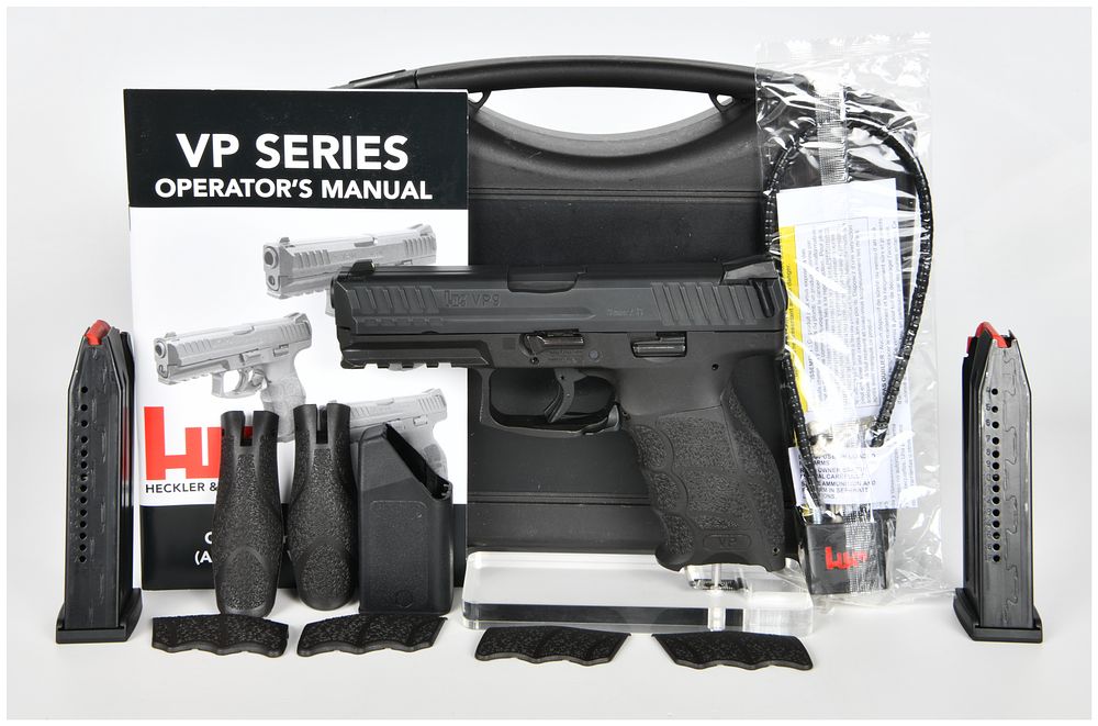 Lot 1275: Heckler and Koch VP9 Semi-Automatic Pistol, 9mm, Complete Factory Set, c. 2014-Present