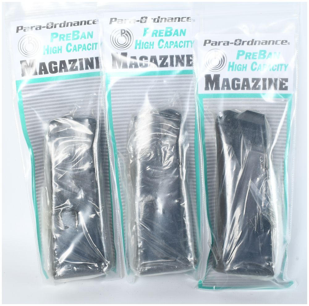 Lot 1313: A Trio of Para-Ordnance P13-45 .45 ACP 13-Round Magazines