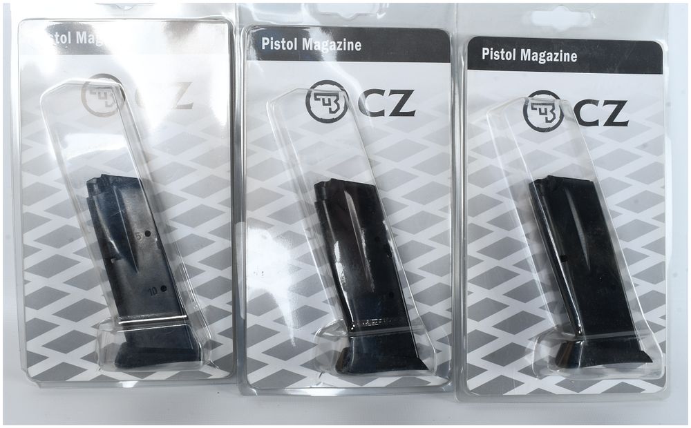 Lot 1339: A Trio of CZ 2075 RAMI 9mm 10-Round Magazines
