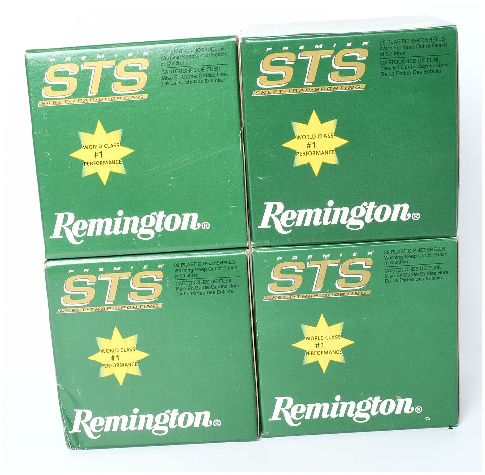 Lot 1468: Remington Premier STS 28 Gauge Target Load Shotshells, Lot of 100, Circa 1990s-2010s