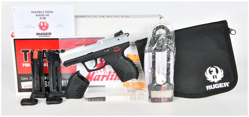 Lot 1479: Ruger SR22 Semi-Automatic Pistol with Two Magazines and Original Box, circa 2012-Present