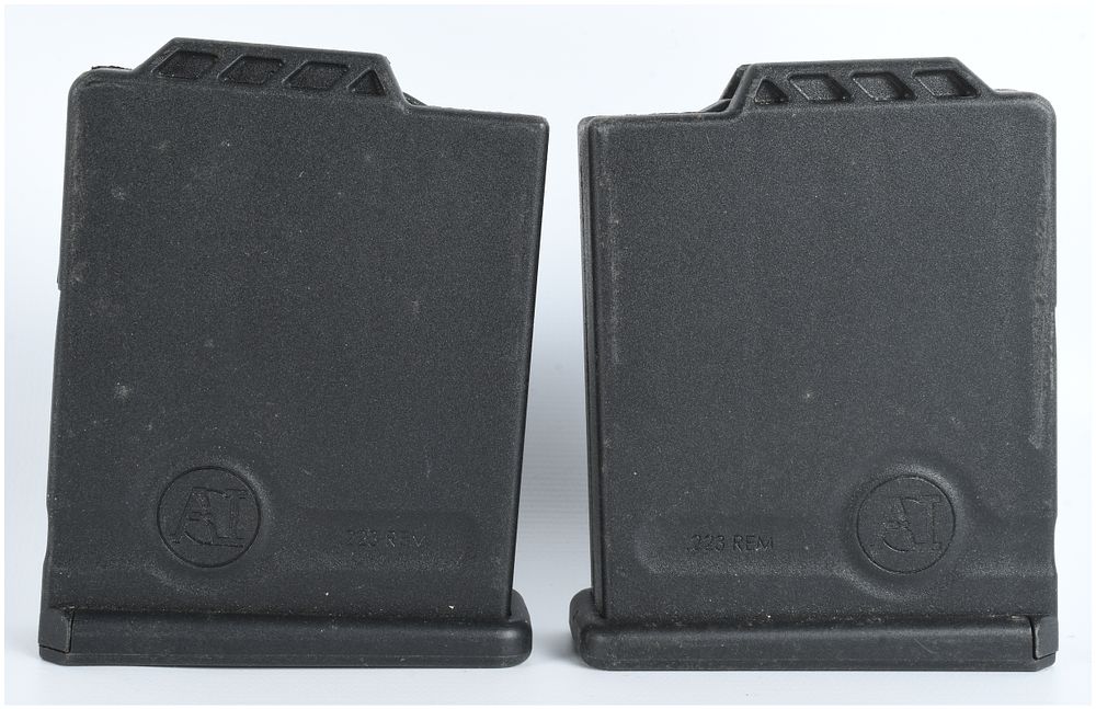 Lot 1534: A Pair of Accuracy International AICS .223 Remington Polymer Magazines