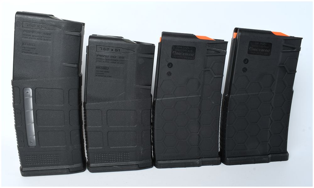 Lot 1535: Magpul and Cinchmag 7.62x51 Detachable Polymer Magazines Lot of Four Modern