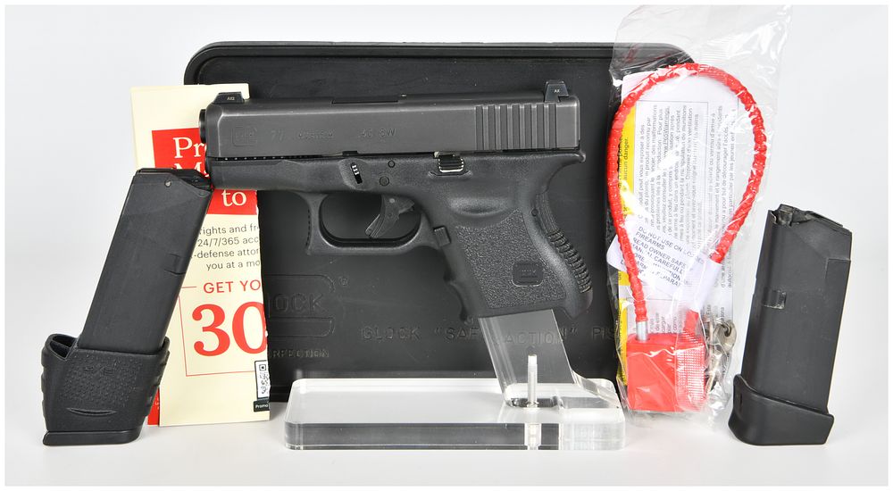 Lot 1539: Glock Model 27 Subcompact Semi-Automatic Pistol with Original Case and Two Magazines, circa 2000