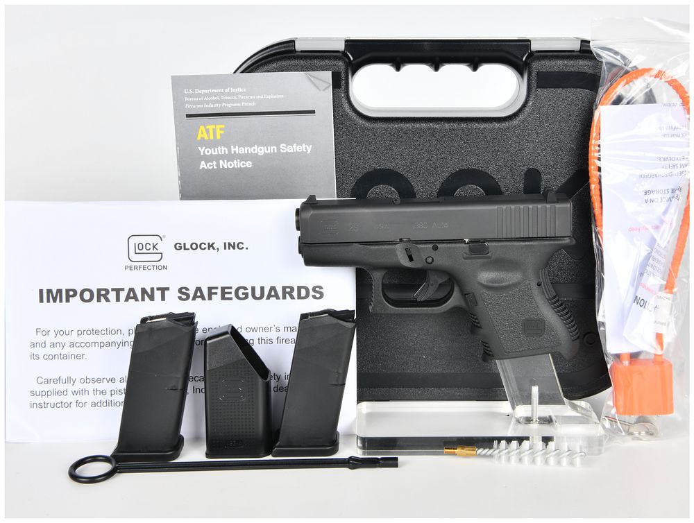 Lot 1569: Glock, Inc. Model 28 Semi-Automatic Pistol, .380 Auto, Brand New with Two Magazines, Modern