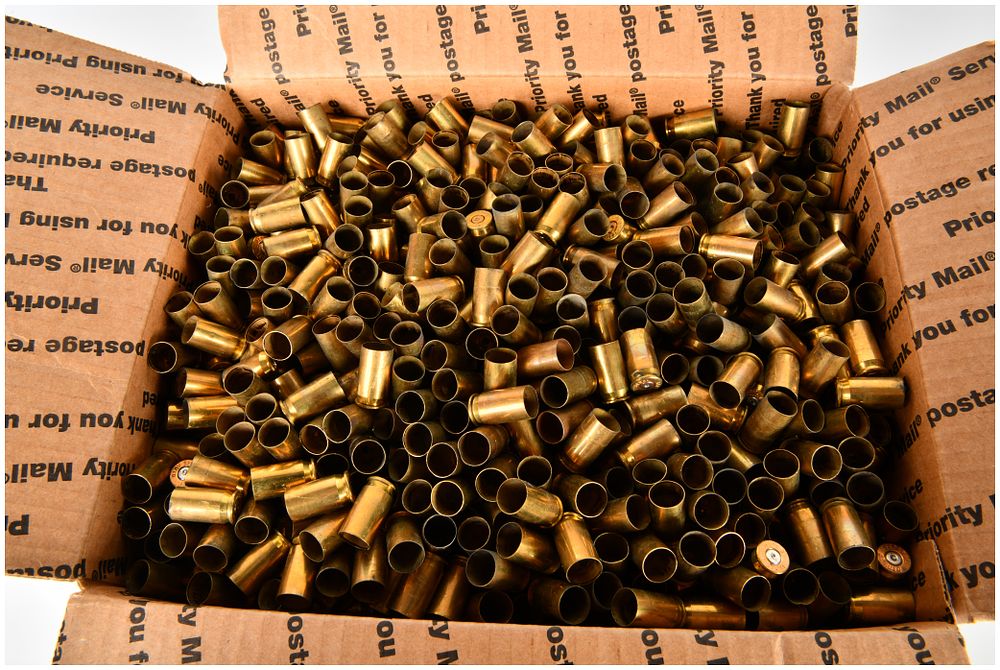 Lot 1585: 25 Lbs Of .45 ACP Empty Brass Casings