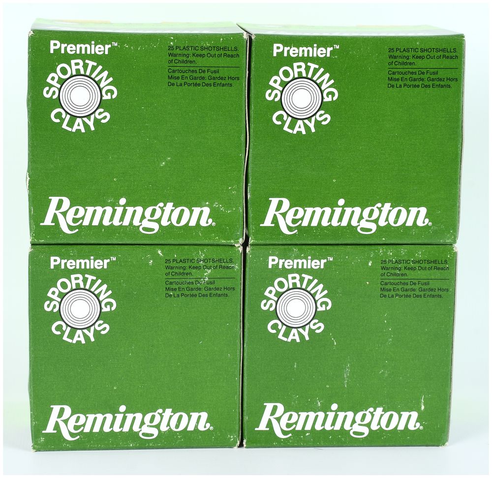 Lot 1588: Remington Premier Sporting Clays 28 Gauge Shotshells Lot of 100 Modern Production