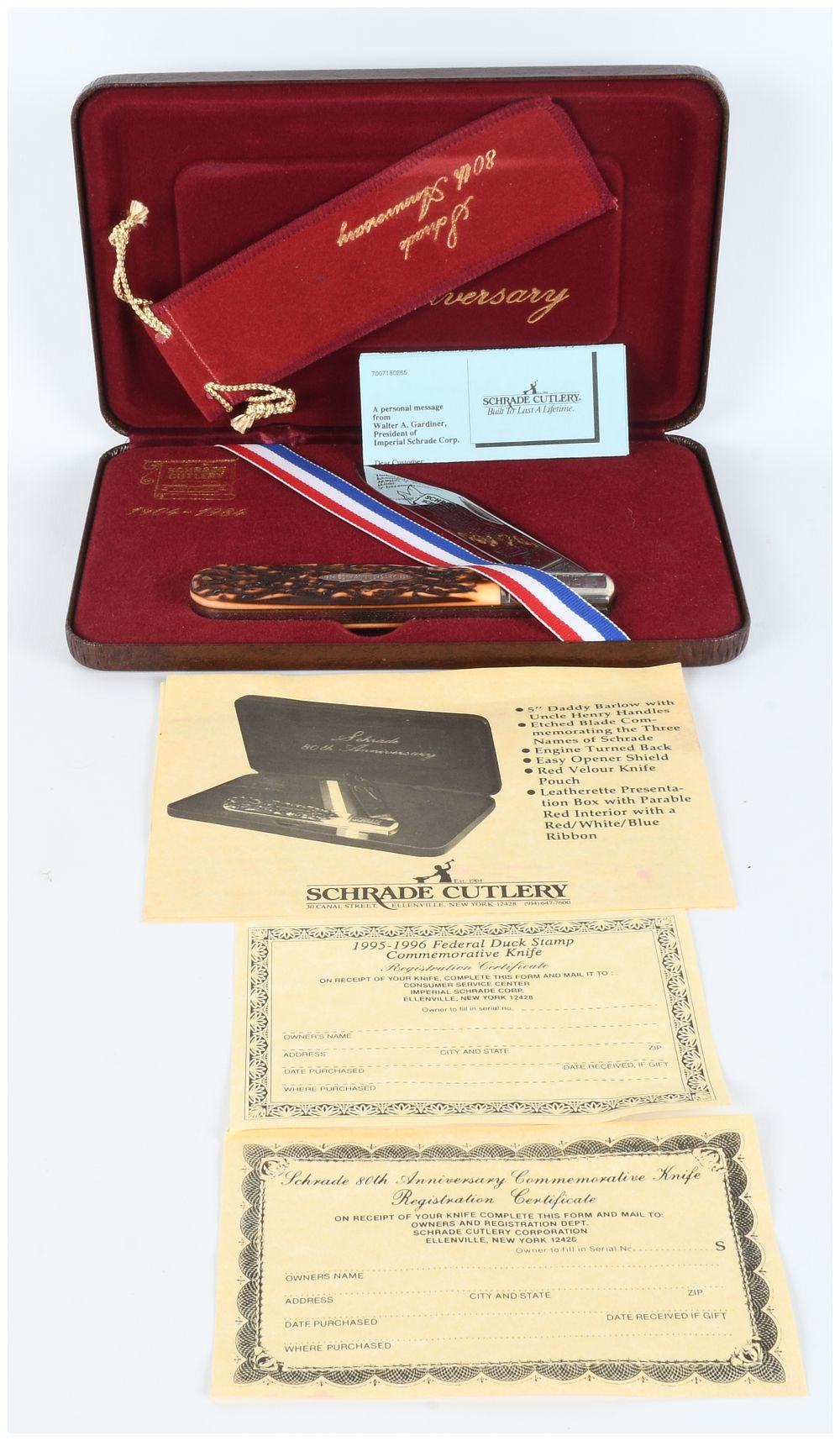 Lot 53: Schrade USA 80th Anniversary Daddy Barlow Commemorative Folding Pocket Knife