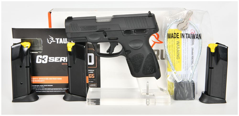 Lot 54: Taurus G3c Semi-Automatic Pistol 9mm with 3.26 Inch Barrel