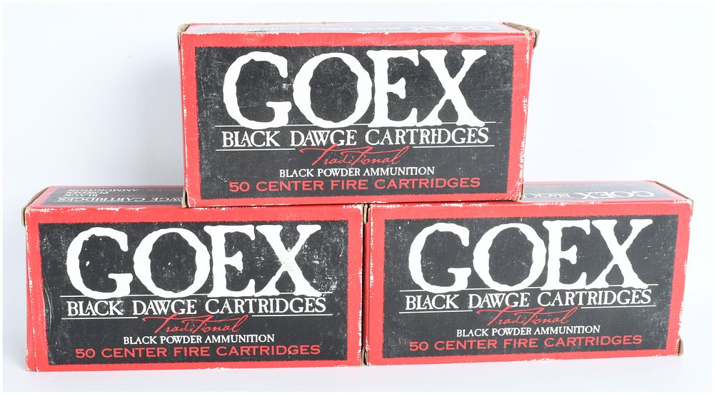 Lot 64: A Lot of 98 GOEX Black Dawge .45 Caliber 235 Grain Cast Lead Projectiles