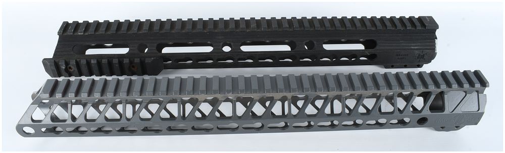 Lot 77: A Pair of Matrix Arms and Timber Creek Outdoors Enforcer KeyMod Handguards for AR-15 Pattern Rifles