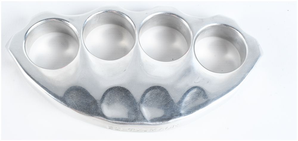 Lot 80: Brandon Davis Custom Texas Made Signed Knuckle Dusters