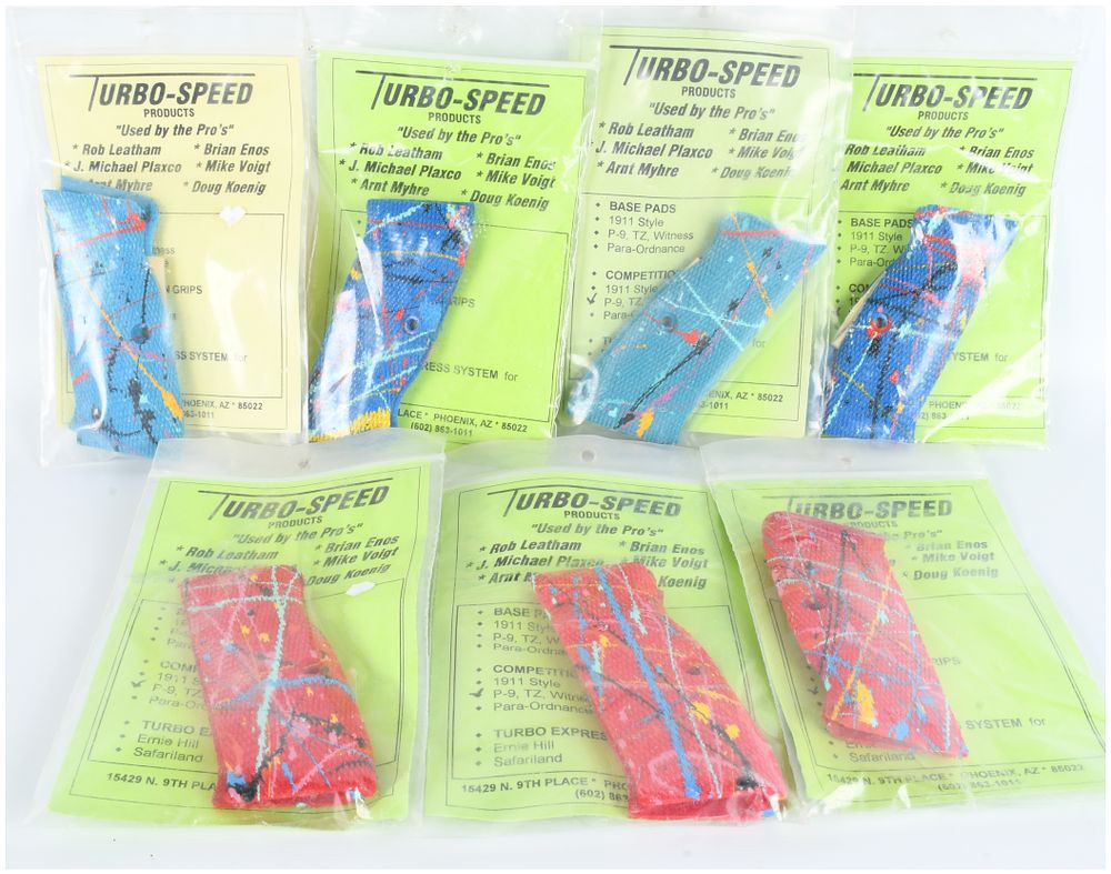 Lot 89: A Collection of 7 Turbo-Speed Products Competition Pistol Grip Panels