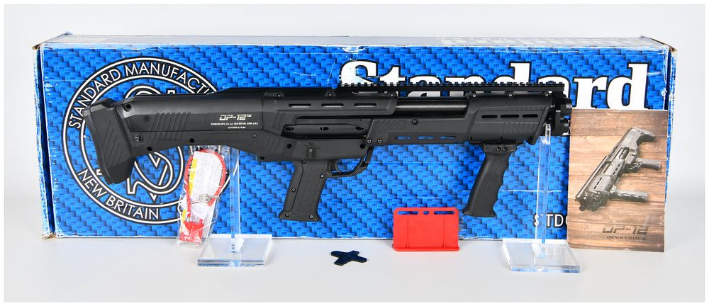 Lot 93: Standard Manufacturing Co. DP-12 Double Barrel Pump Action Bullpup Shotgun 12 Gauge with 18.88 Inch Barrel