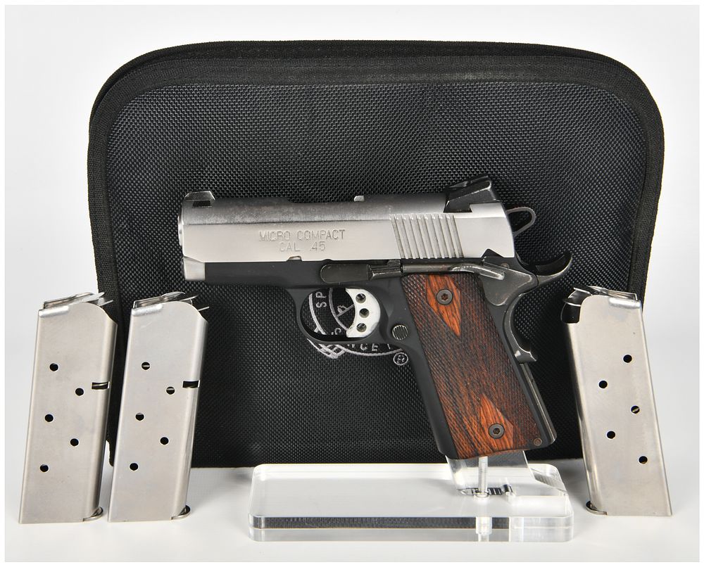 Lot 114: Springfield Armory Micro Compact Semi-Automatic Pistol .45 ACP with 3 Inch Barrel