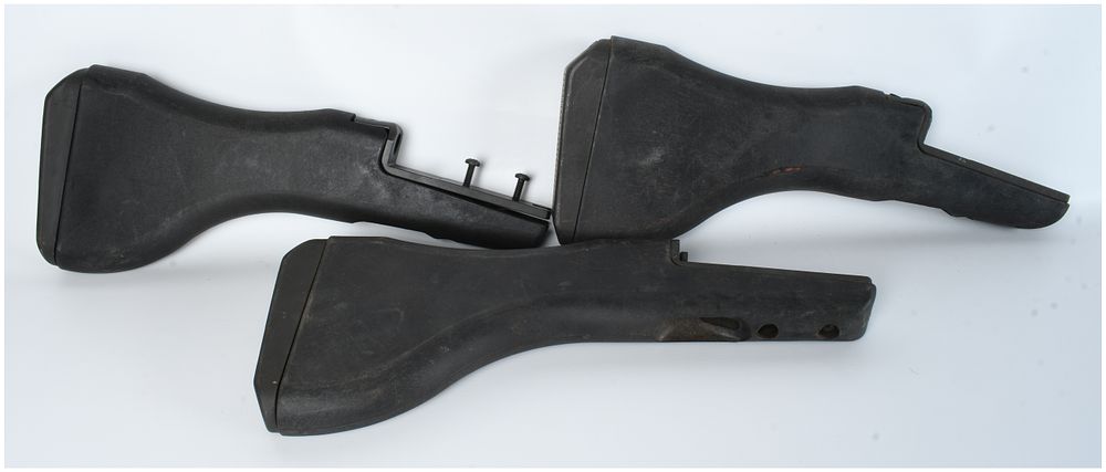 Lot 125: Trio of Uzi Type 7 Polymer Buttstocks