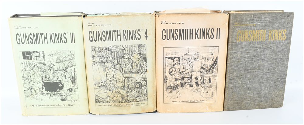 Lot 148: Brownell, Bob. Gunsmith Kinks, Volumes I-IV. Brownells Inc., 1983-2000.